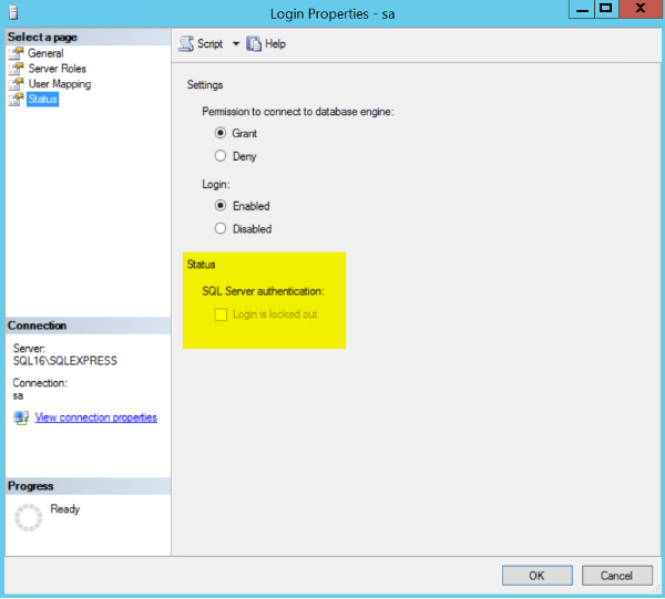 How To Unlock Microsoft Sql Server Sa Account Variphy Cisco Cdr Reporting Call Analytics