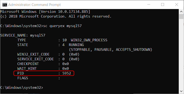 Kill Pid Command Example